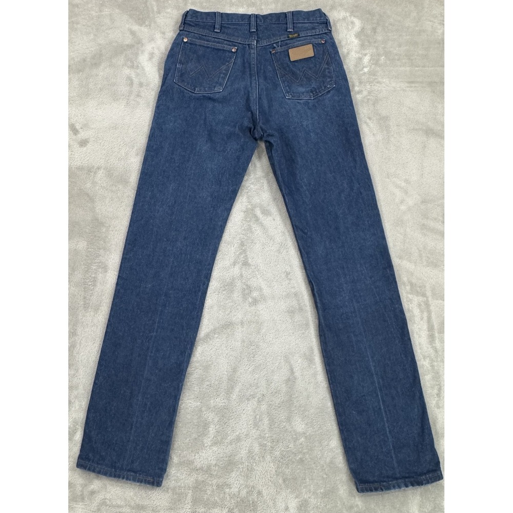 Vintage Wrangler 13MWZ Cowboy Cut Jeans Mens 33x36 Blue Western Heavy Denim USA